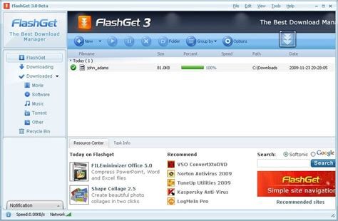 FlashGet Download Manager 3.7.0.1220